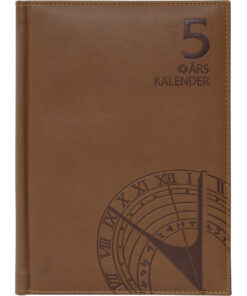 5-årsdagbok brun